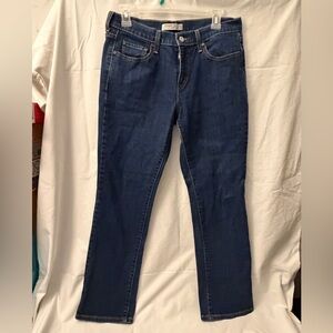 Levi's Women's Dark Indigo Straight-Leg Jeans